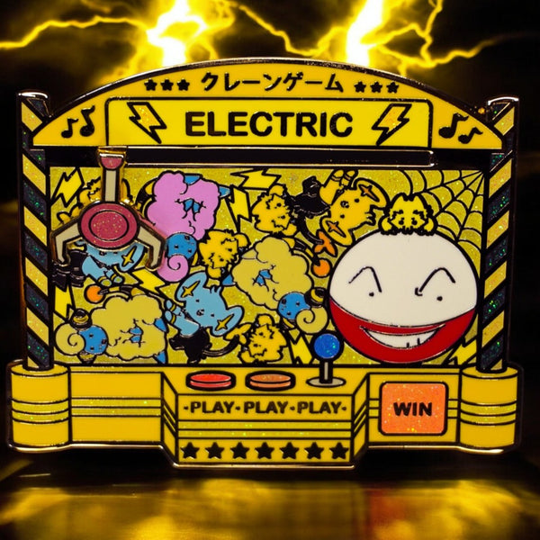 Electric Type Claw Machine Enamel Pin