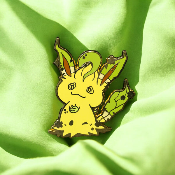 Leafeon Mimikyu Enamel Pin