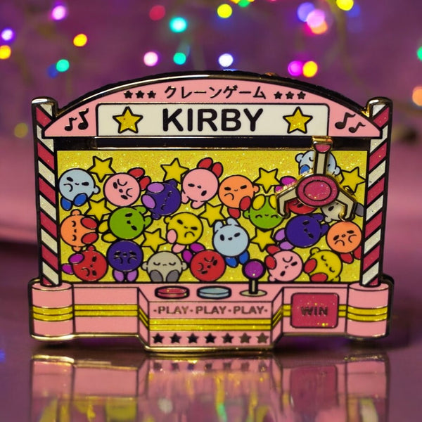 Kirby Claw Machine Enamel Pin