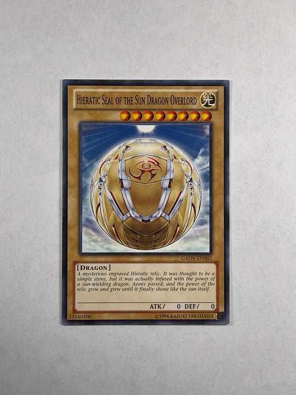 HIERATIC SEAL OF THE SUN DRAGON OVERLORD